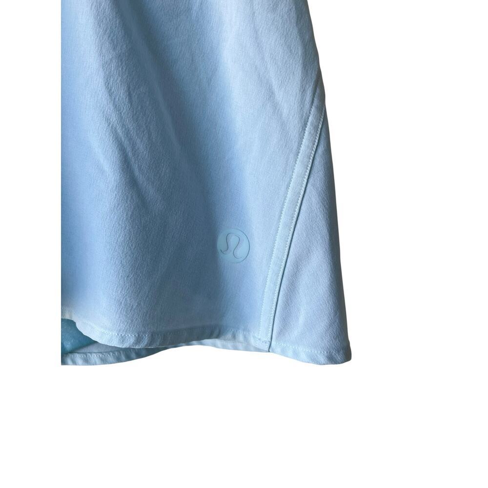 Womens Lululemon Pace Rival Mid-Rise Skirt Skort Light Blue Size 14 - Picture 3 of 4
